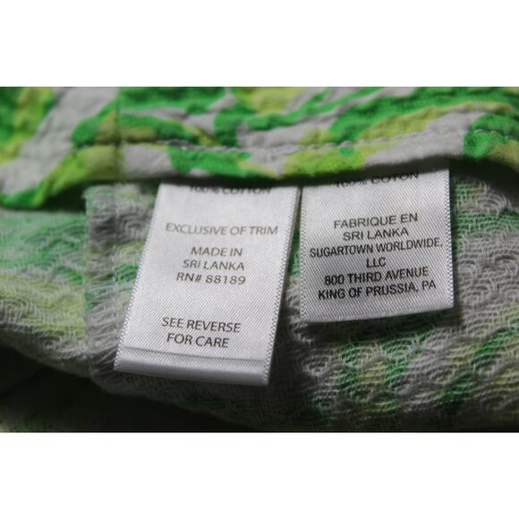 Lilly Pulitzer Shorts Liza Heartbreakers White Green Floral Pattern Resort Sz 4 - Picture 12 of 13